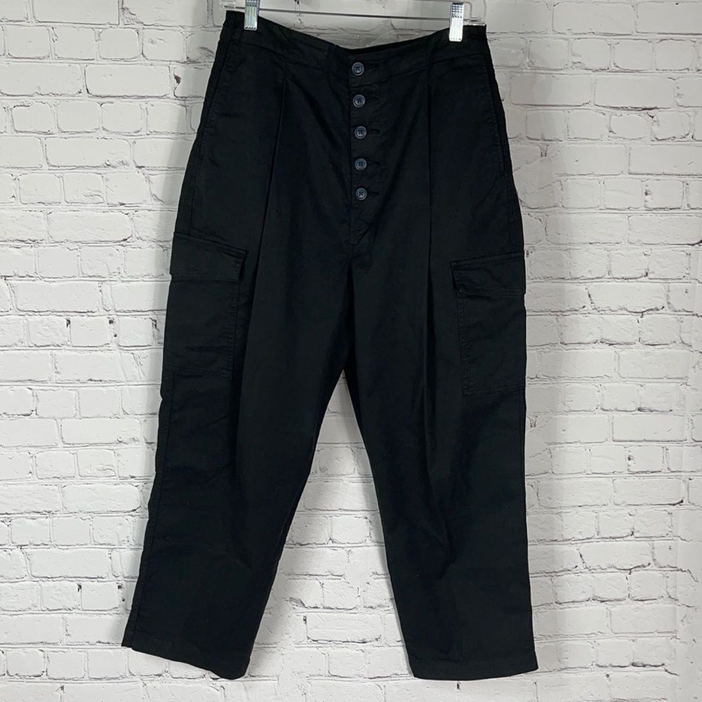 J Brand HW Button Fly Black Cargo Pants Jeans NWT sz. 29